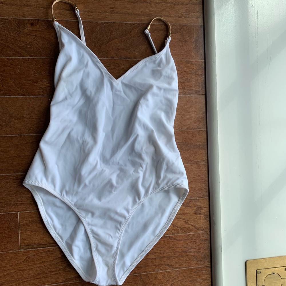 White one piece swimsuit